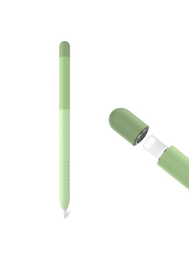 Delidigi Pencil Case Compatible with Apple Pencil 1st Generation Case, Gradient Color Case Sleeve Silicone Cover Accessories for Apple Pencil 1st Gen (Gradient Green) - Image 1