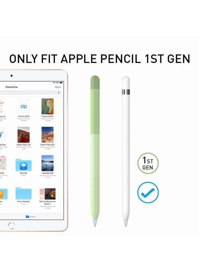 Delidigi Pencil Case Compatible with Apple Pencil 1st Generation Case, Gradient Color Case Sleeve Silicone Cover Accessories for Apple Pencil 1st Gen (Gradient Green) - Image 3