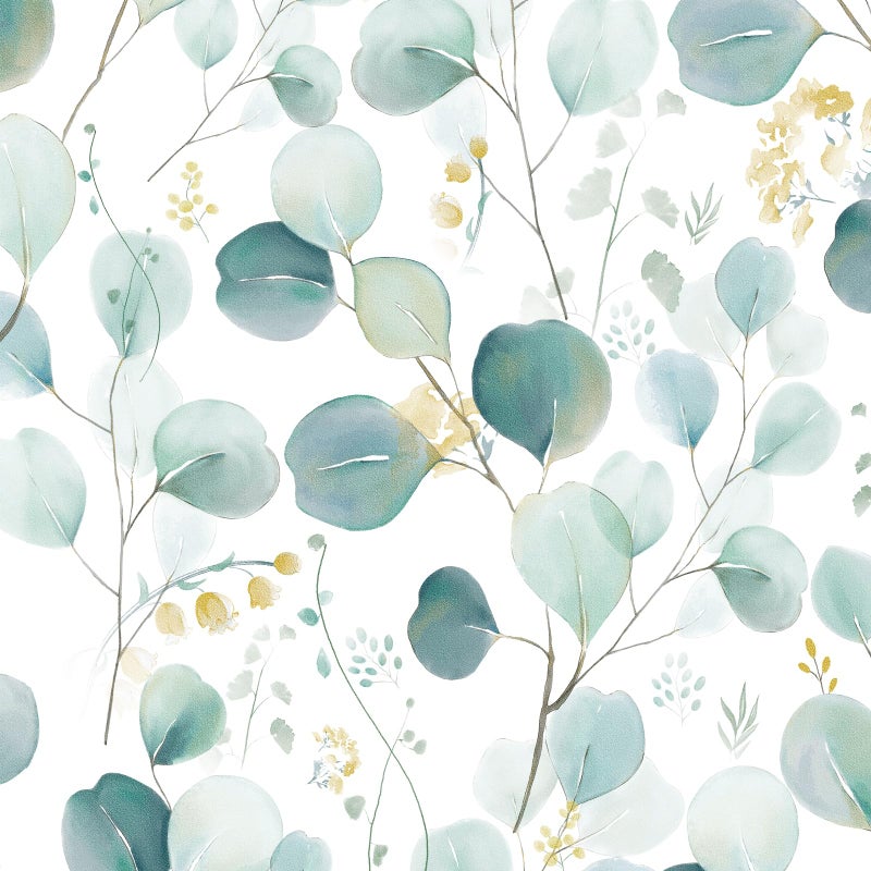 Sevalo Leaf Peel and Stick Wallpaper Boho Contact Paper for Cabinets Green Greenery Leaves Contact Paper SelfAdhesive Removable Wallpaper Eucalyptus Botanical Bathroom Waterproof 173inW 787inL