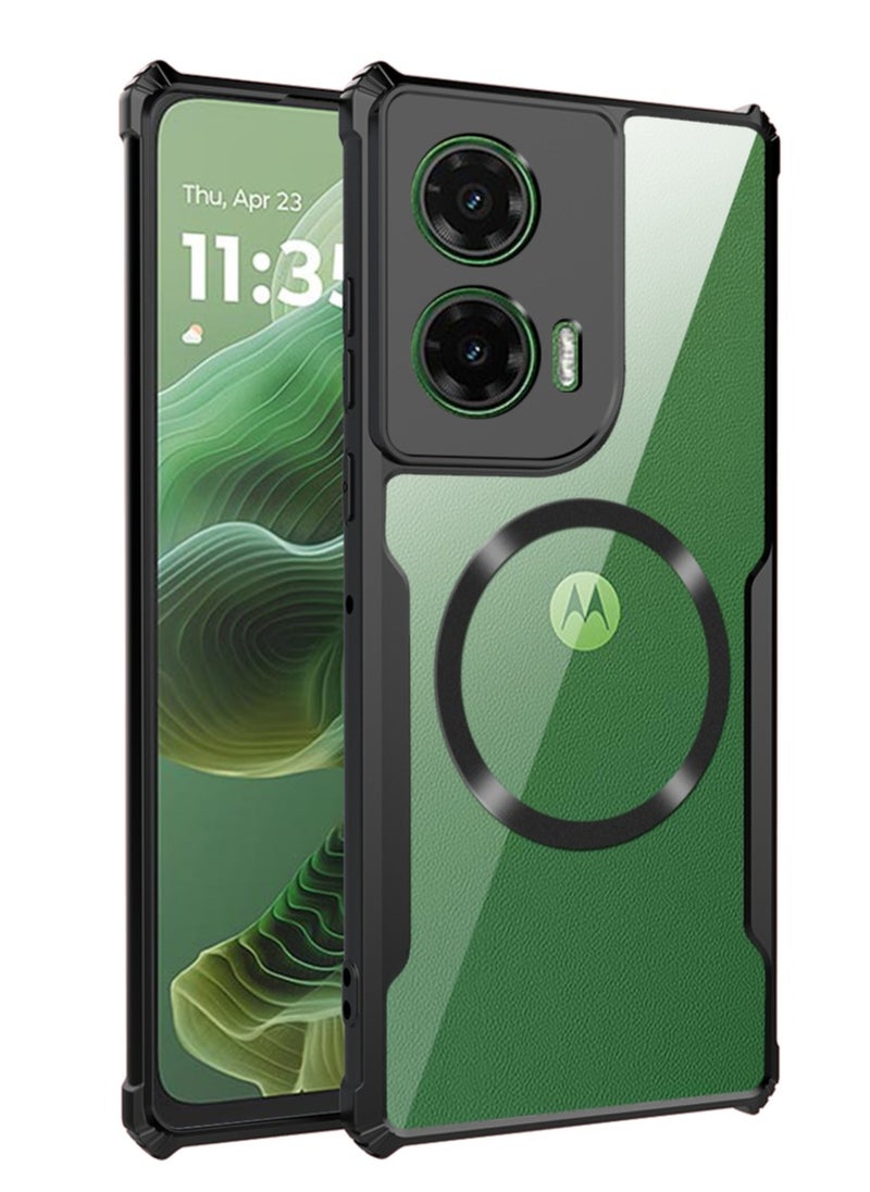 Beauenty - 【1+1 Sets】 For Motorola Moto G35 5G Case  Screen Protector Magnetic Suction Car Phone Case with Anti Drop Function High Transmittance Glass Scratch Resistant Tempered Glass - Image 1