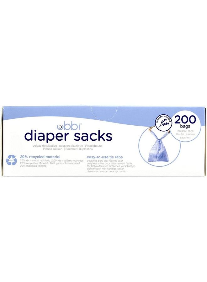 ubbi Disposable Diaper Sacks Lavender Scented Easytotie Tabs Diaper Disposal Or Pet Waste Bags 200 Count - Image 3