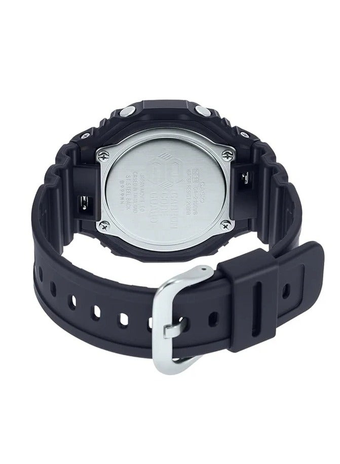 CASIO Men's Analog+Digital Octagon Shape Resin Wrist Watch GA-2100VB-1ADR - 48.5 Mm - Image 3