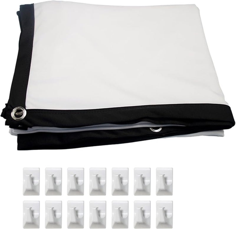 Eujgoovg4rmo2pytd 5 150 بوصة 4K HD شاشة عرض محمولة قابلة للطي للاستخدام الداخلي والخارجي لمسرح المنزل ومكتب الاجتماعات - Image 1