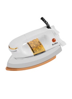 ELORA Automatic Dry Iron with Temperature Dial, Auto Shut Off | Heavy Duty, Ceramic Coating 1200w-EL-DI-6002 White  - Image 1