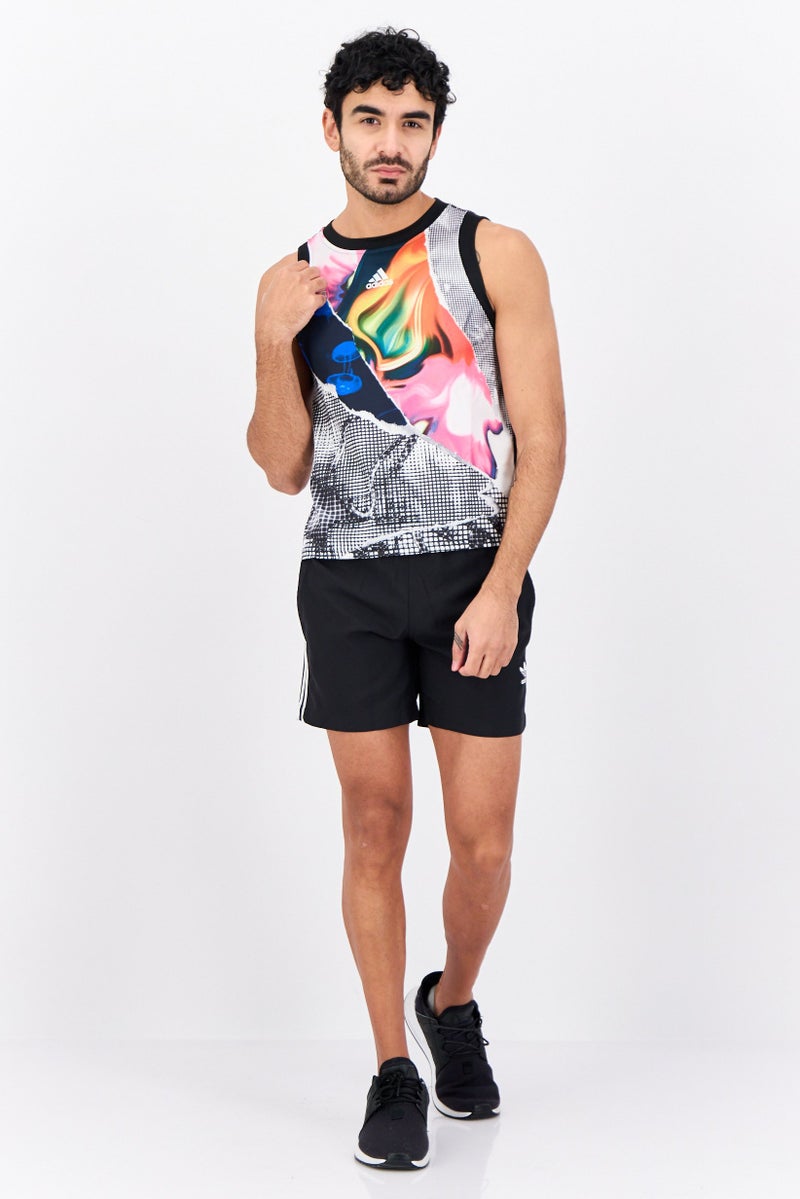 Adidas Men Sportswear Fit Sleeveless Training Vest, Multicolor  - Image 4