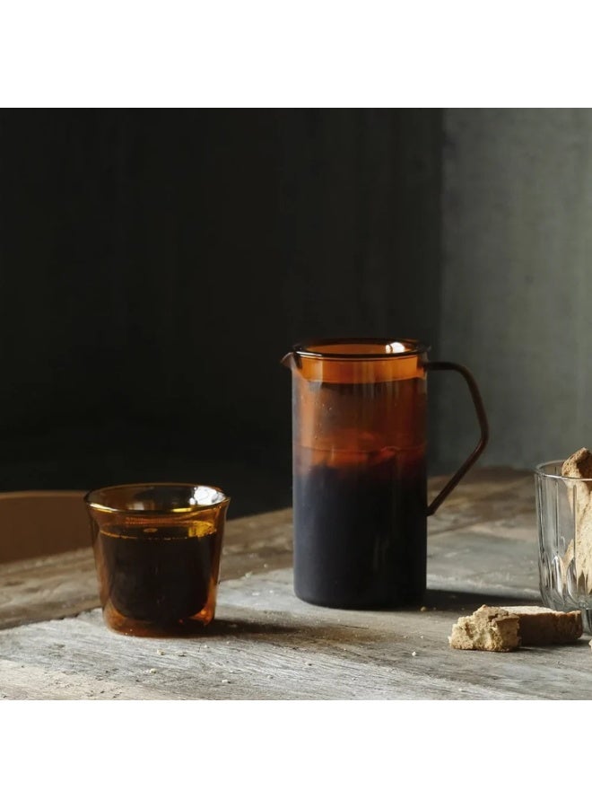 Kinto CAST Amber Double Wall Glass, 250ml, Heat-Resistant Glass - Image 3