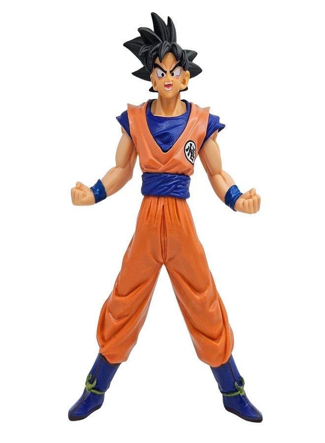 Realmkart Goku Action Figure Ultra Instinct Dragon Ball Z Action Figures MUI Anime Action Figures Premium DBZ Action Figure 18CM for Anime Gift,Office Table,Study Table (Goku Black Hair) - Image 1