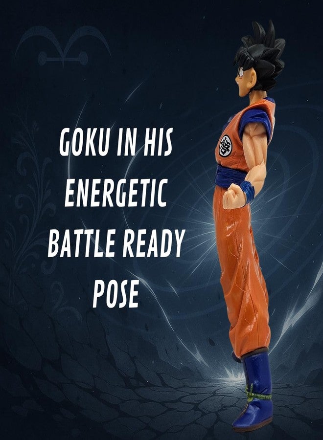 Realmkart Goku Action Figure Ultra Instinct Dragon Ball Z Action Figures MUI Anime Action Figures Premium DBZ Action Figure 18CM for Anime Gift,Office Table,Study Table (Goku Black Hair) - Image 4