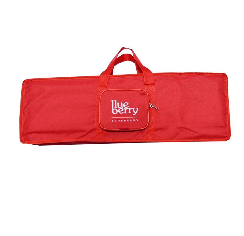 Blueberry KB-20 Padded Gig Cover Keyboard Bag & Dust Cover Compatible with Casio SA-80, Casio SA-81, Casio SA-78, SA-77, SA-76 Keyboard Models (RED) - Image 2