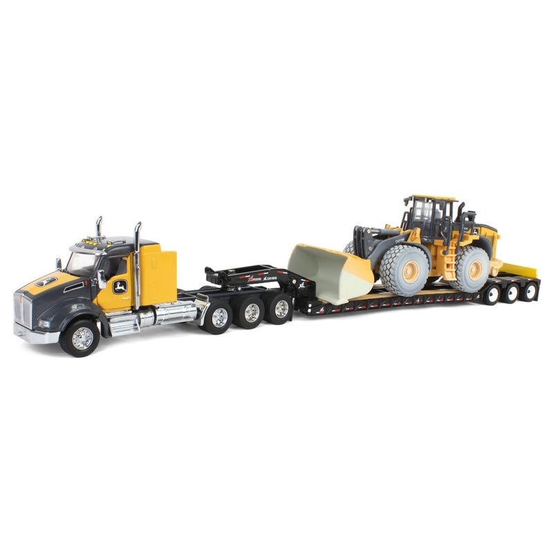 ERTL 150 John Deere 904 PTier Wheel Loader with Kenworth T880 Semi Trailer Prestige Collection 45969 - Image 3