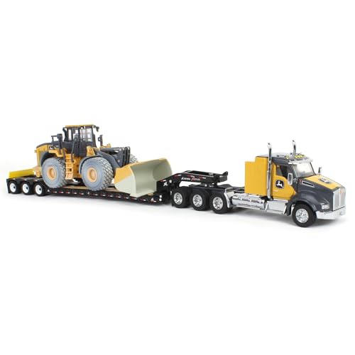 ERTL 150 John Deere 904 PTier Wheel Loader with Kenworth T880 Semi Trailer Prestige Collection 45969 - Image 5