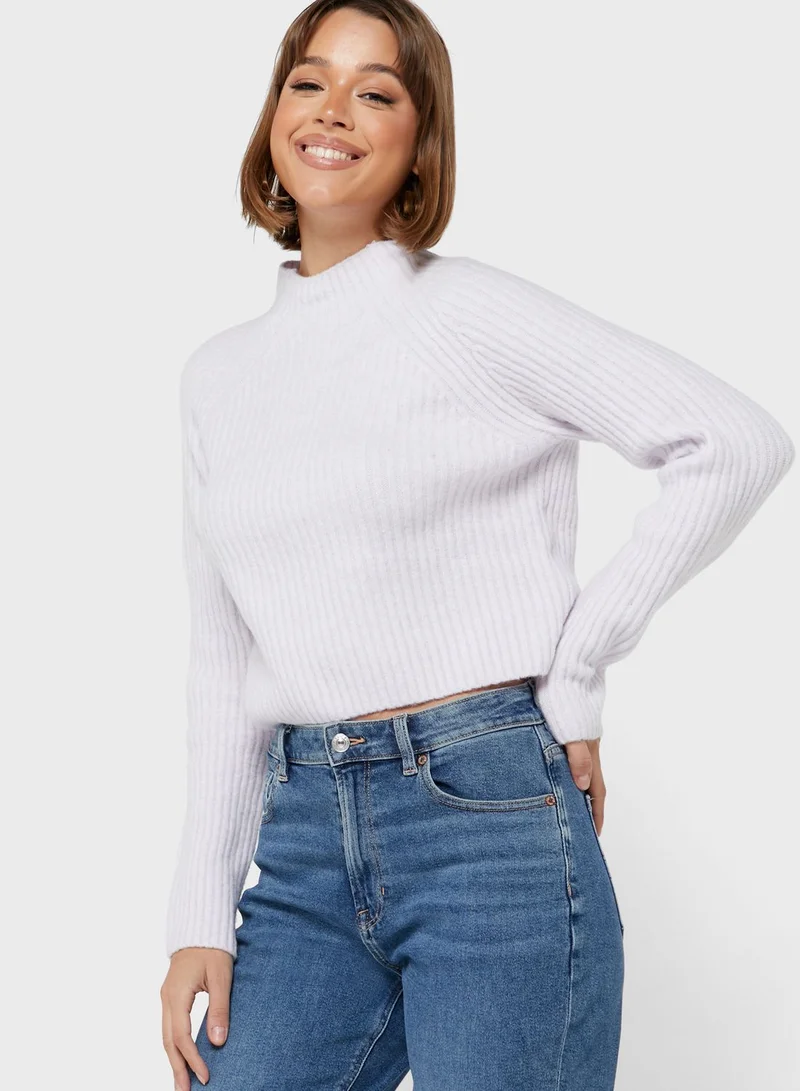 MONKI High Neck Knitted Sweater