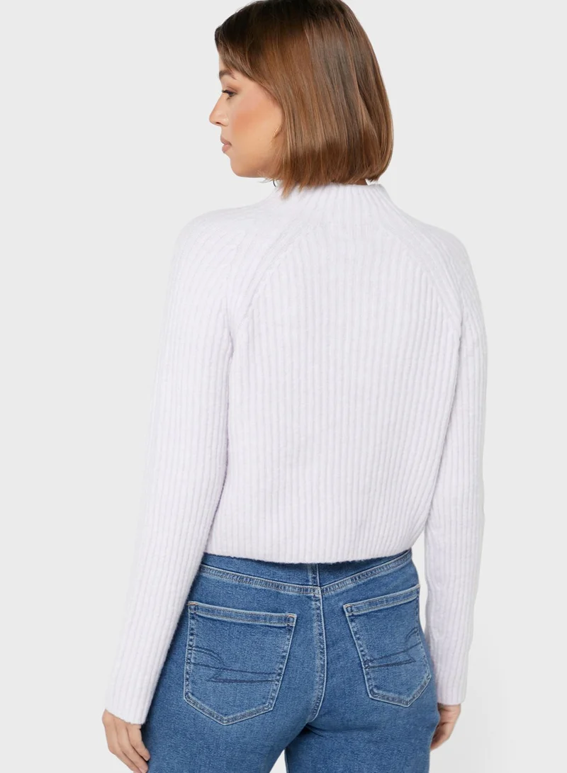 MONKI High Neck Knitted Sweater