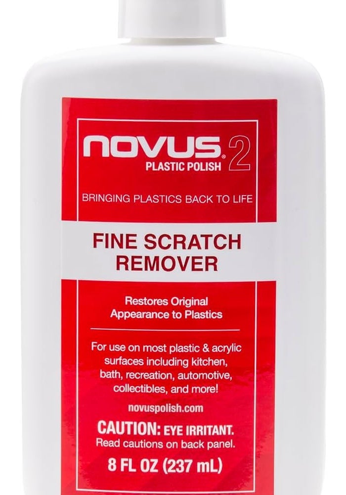 Novus Plastic Polish #2 - Fine Scratch Remover, 8 Ounce Bottle - Image 1