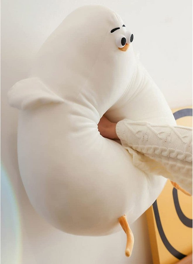 NatureMan Cute Seagull Fat Chicken Plush Toys, Funny Fat Chicken Plush Stuffed Animal Cartoon Chicken Pillow Creative Gift for Boys Girls Festival Gifts (10.23in) - Image 2
