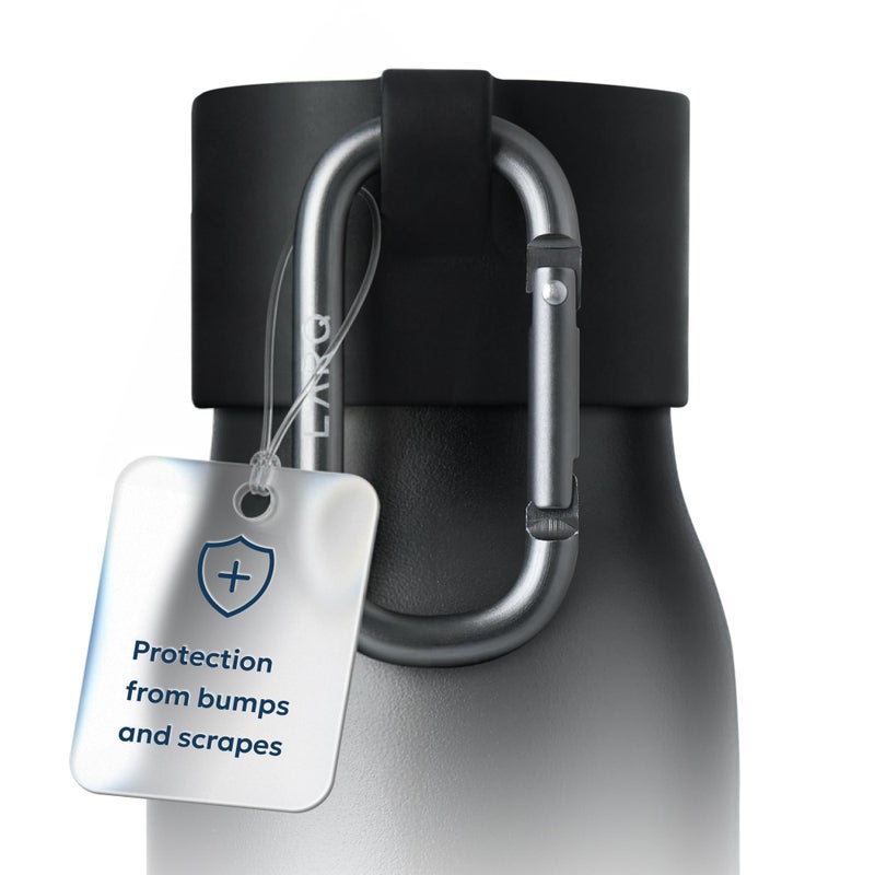 LARQ Active Loop - Bump Protector for Your LARQ Cap with Easy Carry Carabiner, Black