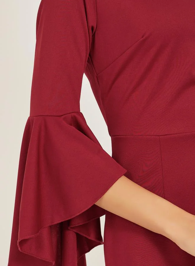 Take Two Bell Sleeve Sheath Dress