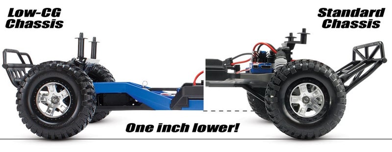 Traxxas Low-CG Conversion Kit for 1/10 Scale Slash 2WD, Blue - Image 2
