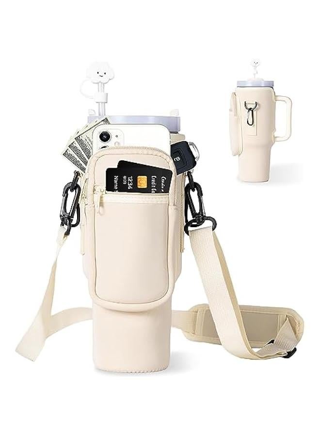 رينكس حامل زجاجة الميا مع جي للجوال م الميكاكوز، حقية حامل زجاجة الميا مع حزام كتف قال للتعديل، ملحقات اكوا الميا الرياضية للسفر والمشي لمسافات طويلة والتخييم - Image 1
