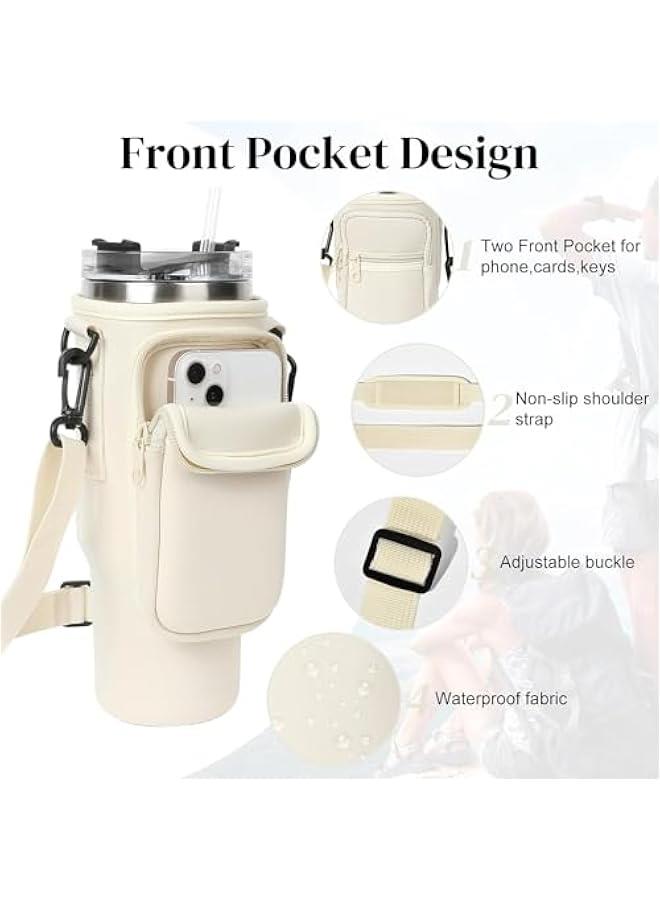 رينكس حامل زجاجة الميا مع جي للجوال م الميكاكوز، حقية حامل زجاجة الميا مع حزام كتف قال للتعديل، ملحقات اكوا الميا الرياضية للسفر والمشي لمسافات طويلة والتخييم - Image 2