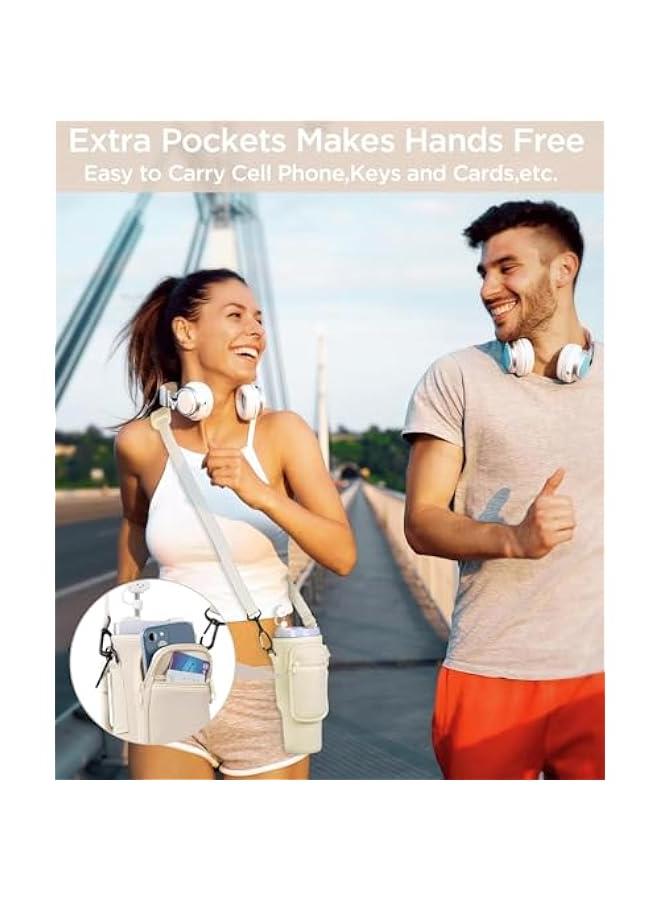 رينكس حامل زجاجة الميا مع جي للجوال م الميكاكوز، حقية حامل زجاجة الميا مع حزام كتف قال للتعديل، ملحقات اكوا الميا الرياضية للسفر والمشي لمسافات طويلة والتخييم - Image 3