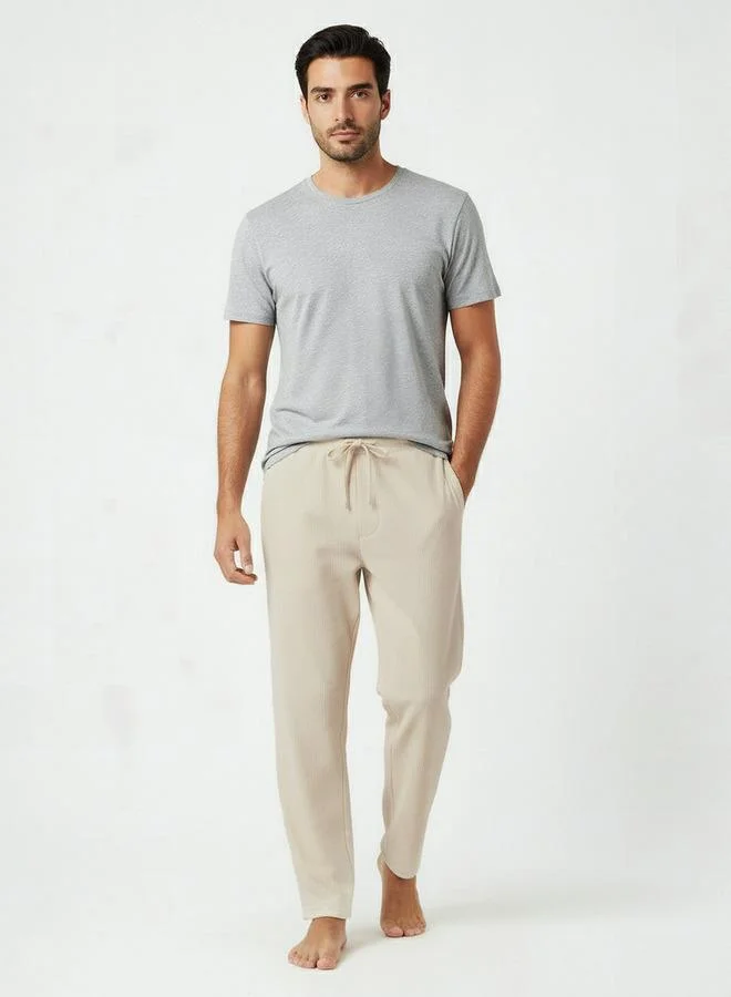 سبلاش فيڤ بيجامة رجالي مضلعة بجيوب