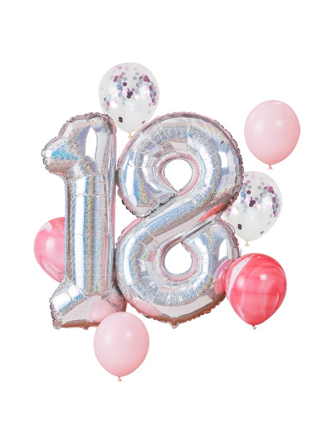 Ginger Ray 18Th Birthday Balloon Bundle - Image 1