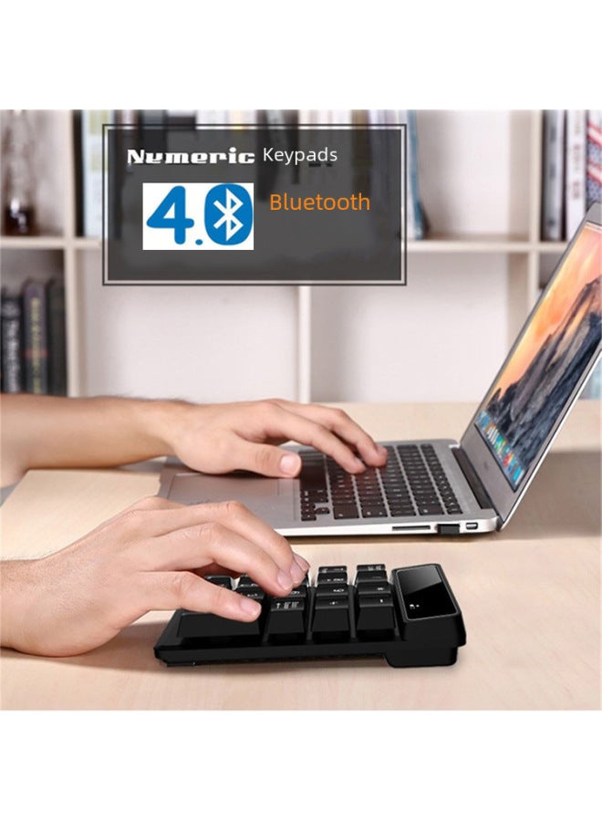 Wireless Digital Keyboard 4.0 Bluetooth Finance Bank Password Payment Floating Keyboard For Accounting Banking-Color:Black  - Image 4