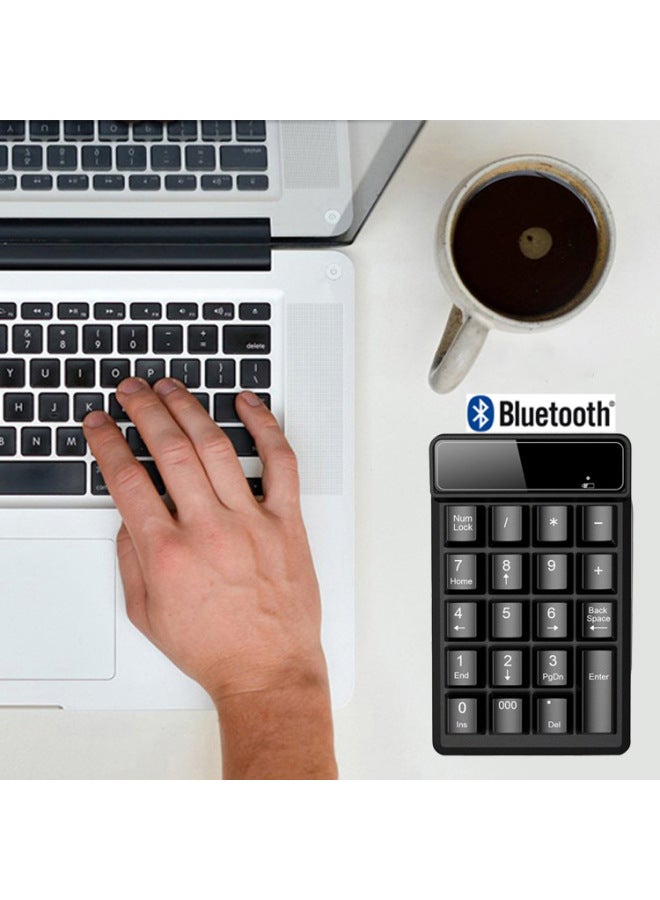 Wireless Digital Keyboard 4.0 Bluetooth Finance Bank Password Payment Floating Keyboard For Accounting Banking-Color:Black  - Image 3