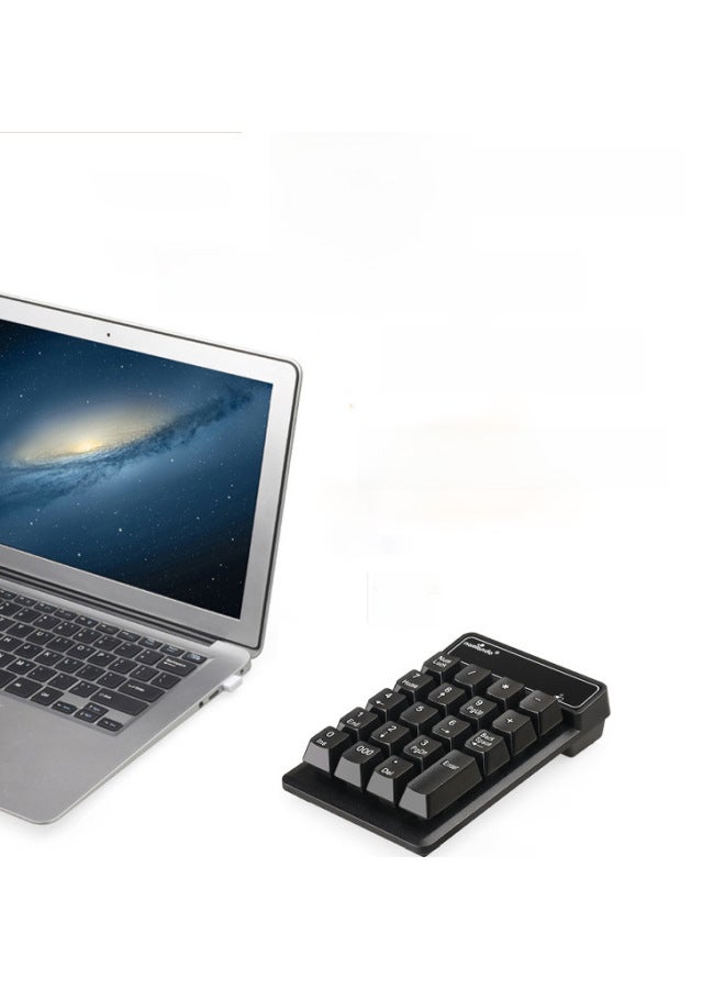 Wireless Digital Keyboard 4.0 Bluetooth Finance Bank Password Payment Floating Keyboard For Accounting Banking-Color:Black  - Image 2
