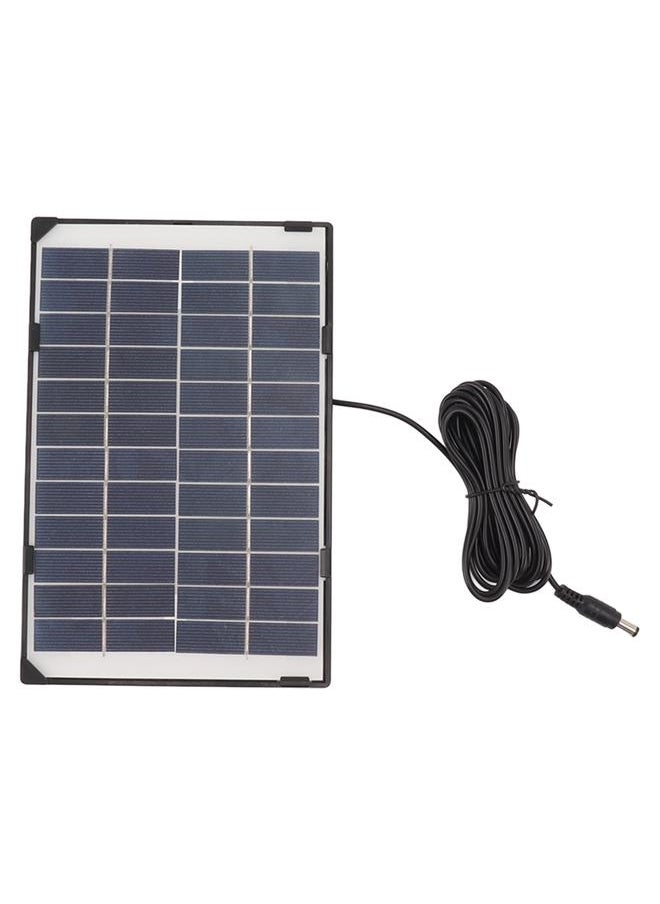 Thoraya 6W 12V Polycrystalline Silicon Solar Panel 6W 12V DC5521 Camera Solar Panel Outdoor Home Surveillance Lighting Charger  - Image 1