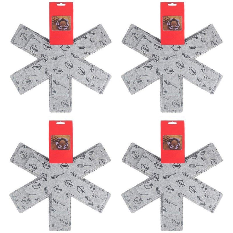 Acronde Acronde 12PCS Pot  Pan Protectors Cookware Protector Set Divider Pads to Prevent Scratching Separate and Marring 3 Sizes151410 Diameter 