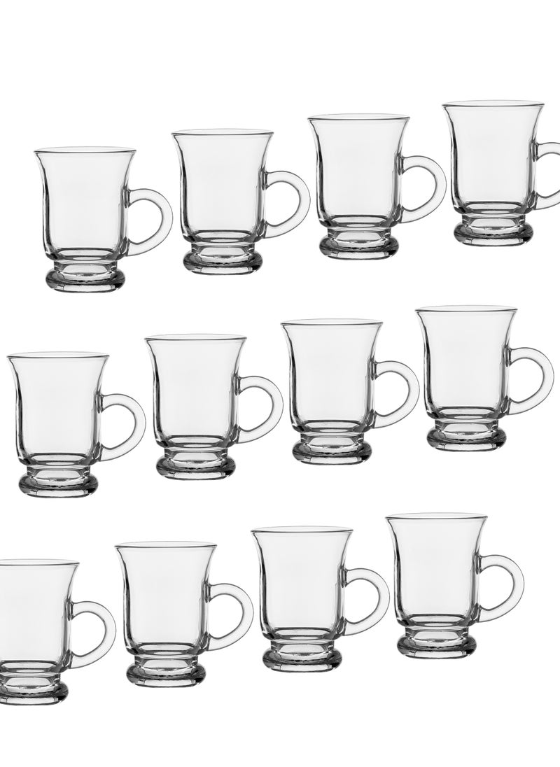 Dania Set of 12 clear glass tea cups  - Image 1