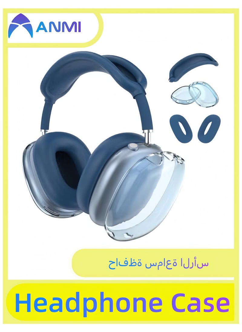 Anmi - Silicone Headphone Case ,Pertain For AirPods Max Headphones, Anti Scratch，Sweat Proof,3 in 1 Ear Pad Covers/Ear Cups Cover/Headband Cover - Image 1