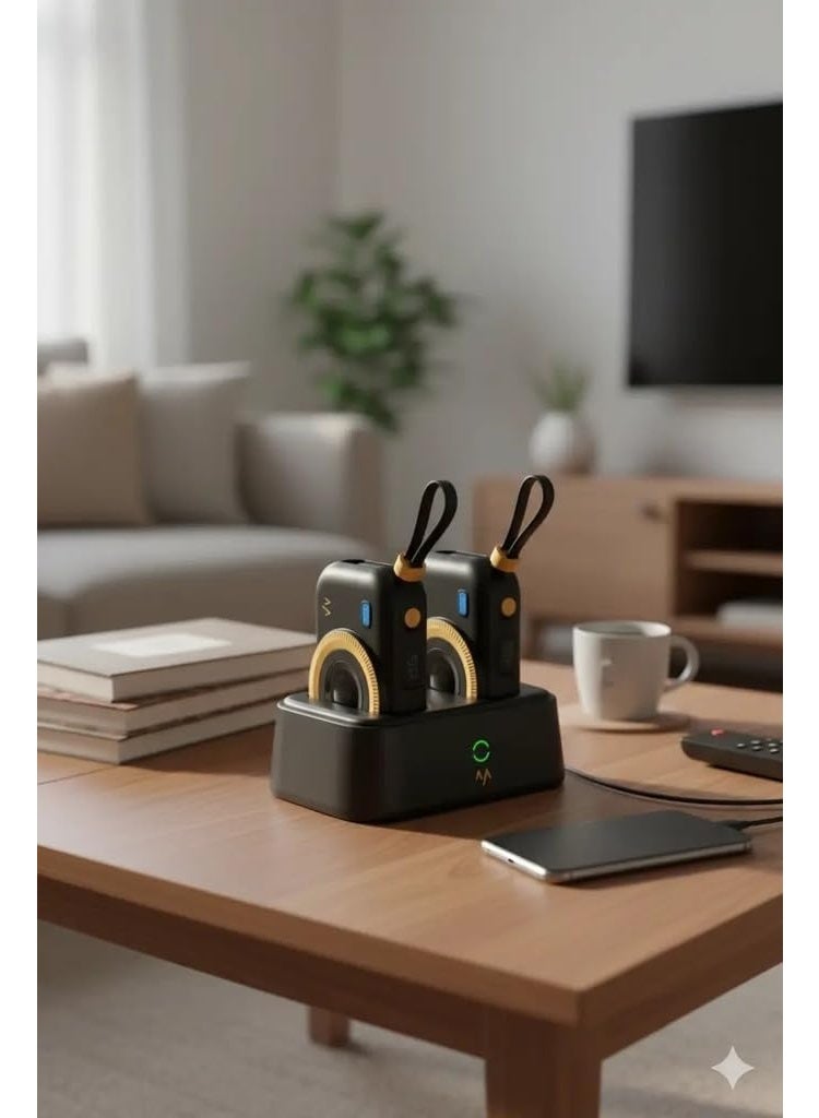 7MD Dual Magnetic Wireless Charging Combo, 22.5W Super Fast Portable Power Bank Energy Units with LED Display, USB-C and Lightning Connectors, Compact Recharge Dock, Smart Safe Charging Accessory Set - Image 4