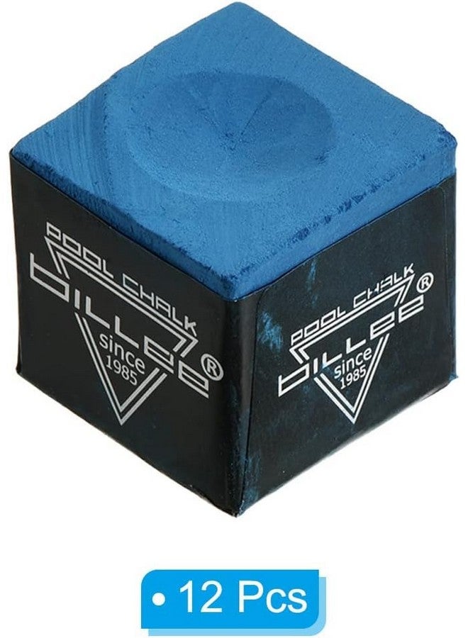 JBB Billiards Snooker & Pool Chalk for Cue Sticks, 12 pcs, Blue - Image 3