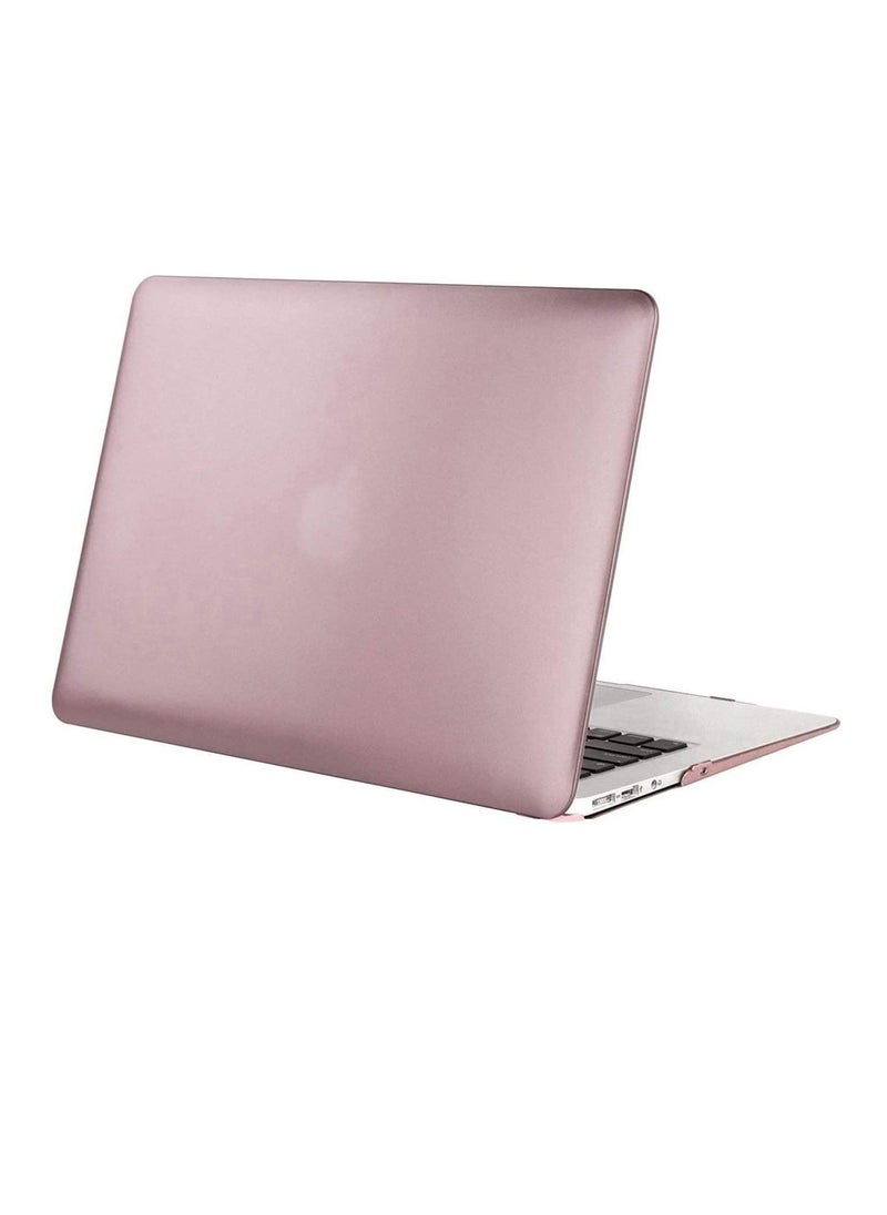 Ntech Ntech MacBook Air 13 inch Plastic Hard Shell Case & Keyboard Cover Skin 2022 2021 2020 2019 2018 Release A2337 M1 A2179 A1932 Retina Display with Touch ID ( Rose Gold )  - Image 5