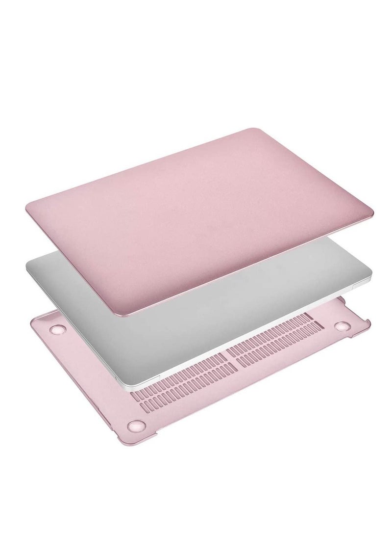 Ntech Ntech MacBook Air 13 inch Plastic Hard Shell Case & Keyboard Cover Skin 2022 2021 2020 2019 2018 Release A2337 M1 A2179 A1932 Retina Display with Touch ID ( Rose Gold )  - Image 3