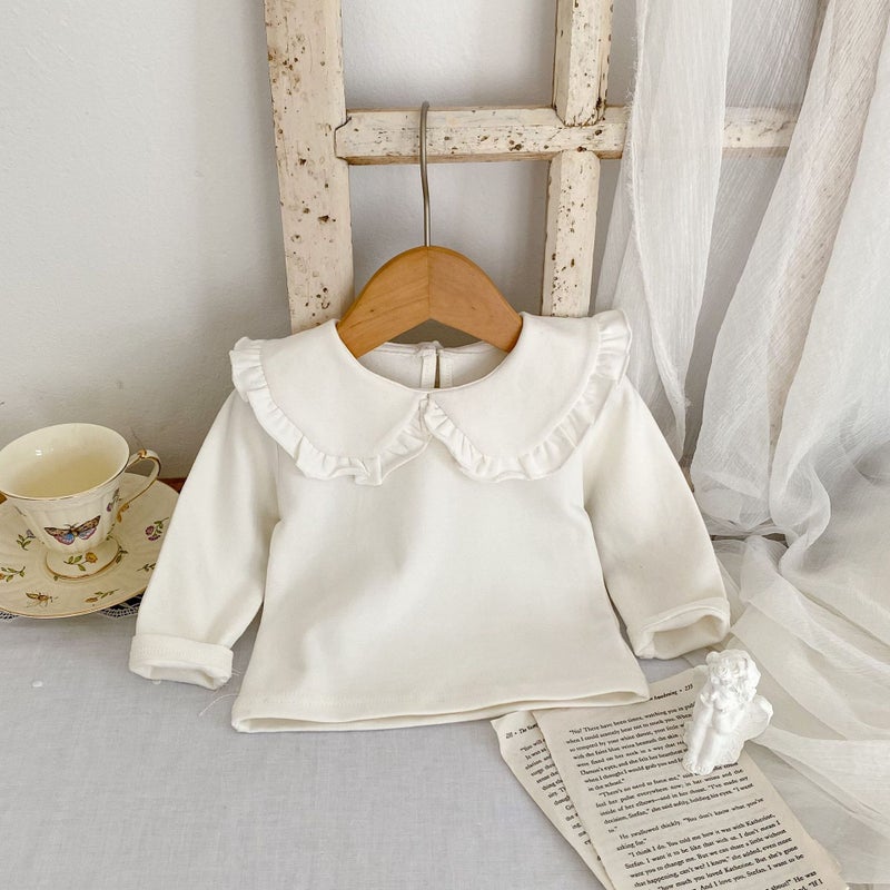 2025 Clothing Infant And T-Shirt Doll Collar Long Sleeve Bottoming Shirt Easiest For Match Long Sleeve T-Shirt Top - Image 4