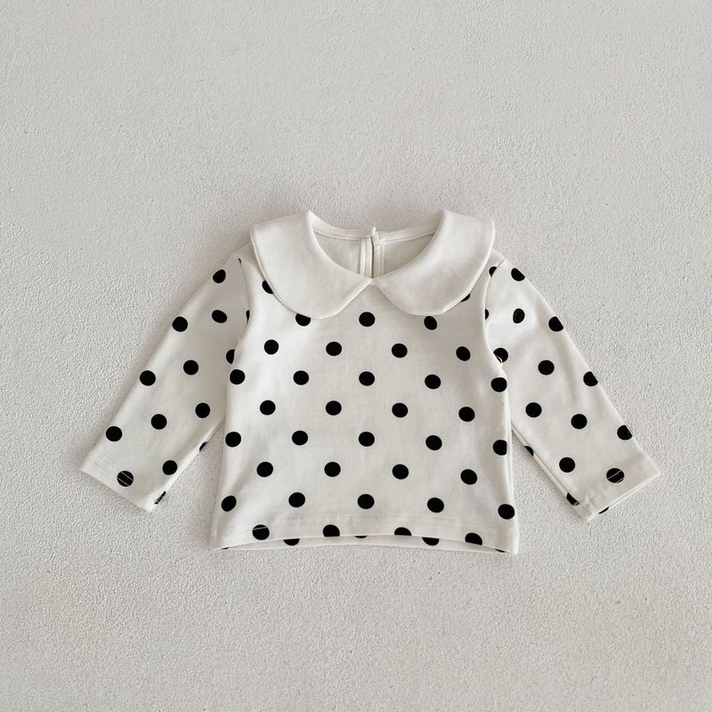 2025 Clothing Infant And T-Shirt Doll Collar Long Sleeve Bottoming Shirt Easiest For Match Long Sleeve T-Shirt Top - Image 1