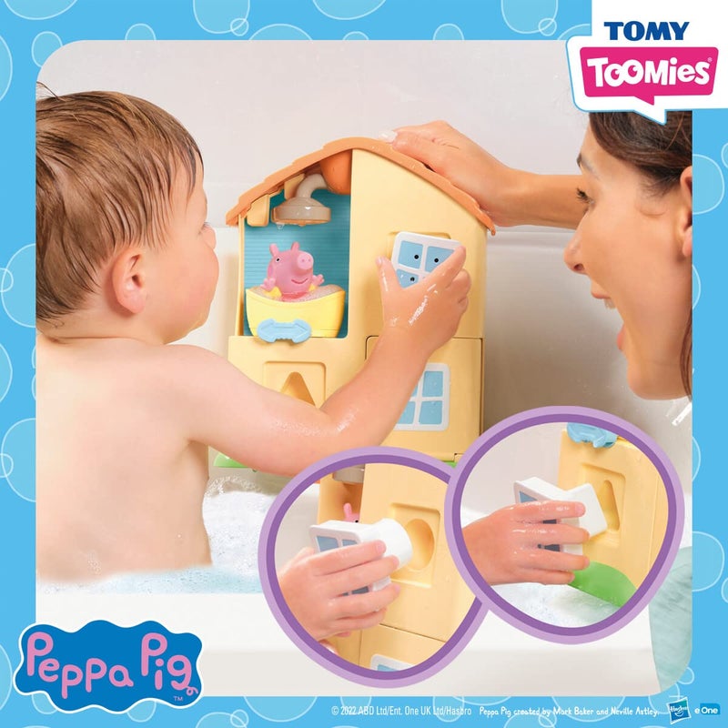 TOMY Toomies Peppa Pig Bubble Ice Cream Maker Bubble Bath Toy - Toddler Bath Toys Bubble Maker - Peppa Pig Toy with Foam-Producing Pump Action - Ages 18 Months and Up - Image 5