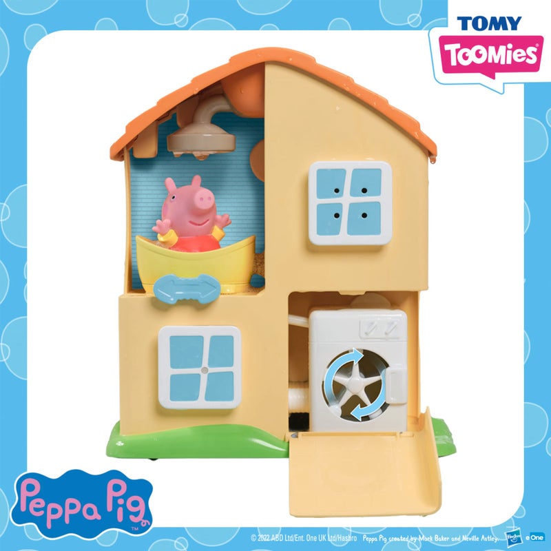 TOMY Toomies Peppa Pig Bubble Ice Cream Maker Bubble Bath Toy - Toddler Bath Toys Bubble Maker - Peppa Pig Toy with Foam-Producing Pump Action - Ages 18 Months and Up - Image 3