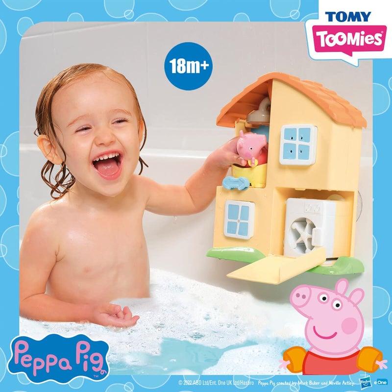 TOMY Toomies Peppa Pig Bubble Ice Cream Maker Bubble Bath Toy - Toddler Bath Toys Bubble Maker - Peppa Pig Toy with Foam-Producing Pump Action - Ages 18 Months and Up - Image 2