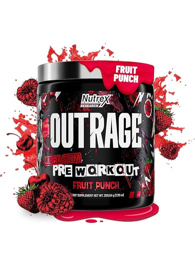 نورتكس ريسيرش مسحوق ألترا هاي ستيم قبل التمرين للرجال بنكهة الفاكهة | 400 ملغ كافيين، إل-سترتولين، بيتا-ألانين، كرياتين | طاقة وتركيز وقوة وقدرة تحمل قصوى | 30 حصة - Image 1