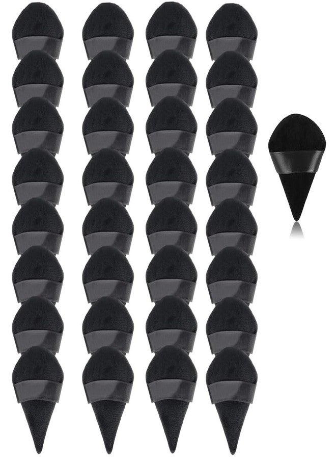 SUNISA 33 Pieces Triangle Cosmetic Loose Powder Puffs Washable Reusable Soft Plush Foundation Sponge for Face Body Wet Dry Makeup Tool- Multicolor Pack of 33 - Image 1