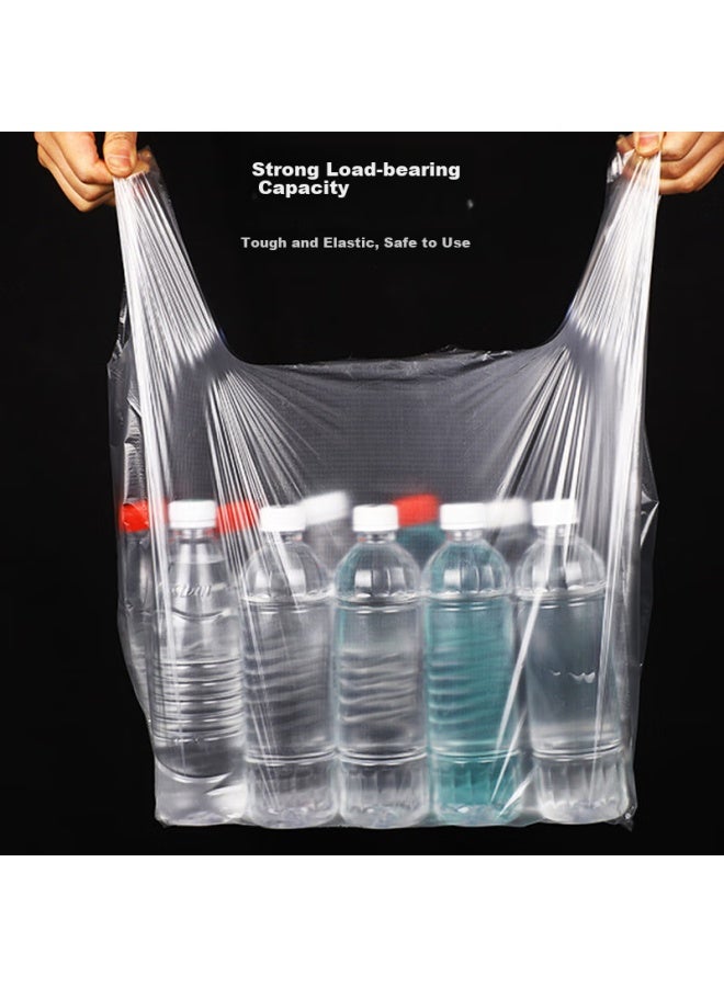 Jiachi Thick Plastic Bags, 100 Count, Handbags, Vest Bags, 40*60cm, Vest Bags, Packaging Bags, Supermarket Shopping Food Bags - Image 2