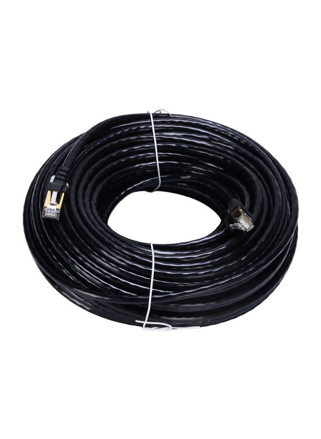 Generic Super Six Gigabit Finished Network Cable Cat6 Network Cable Outdoor Computer Finished Network Cable Jumper Routing Monitoring-Color:25 M  - Image 1