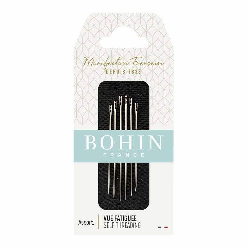 Bohin SELF THREADING NEEDLES assort. Sz 3 to 8, one - Image 2