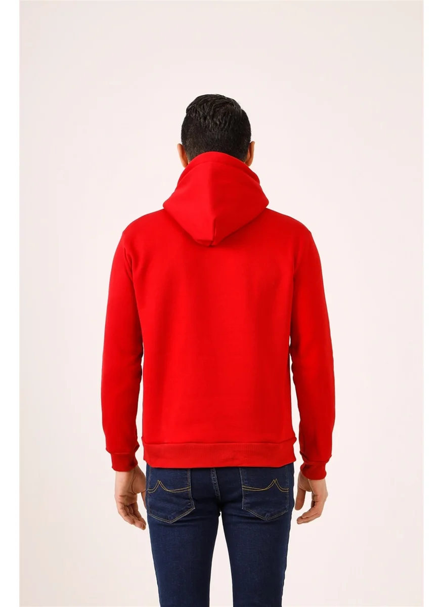 Dufy Red Men's Regular Fit Sweatshirt