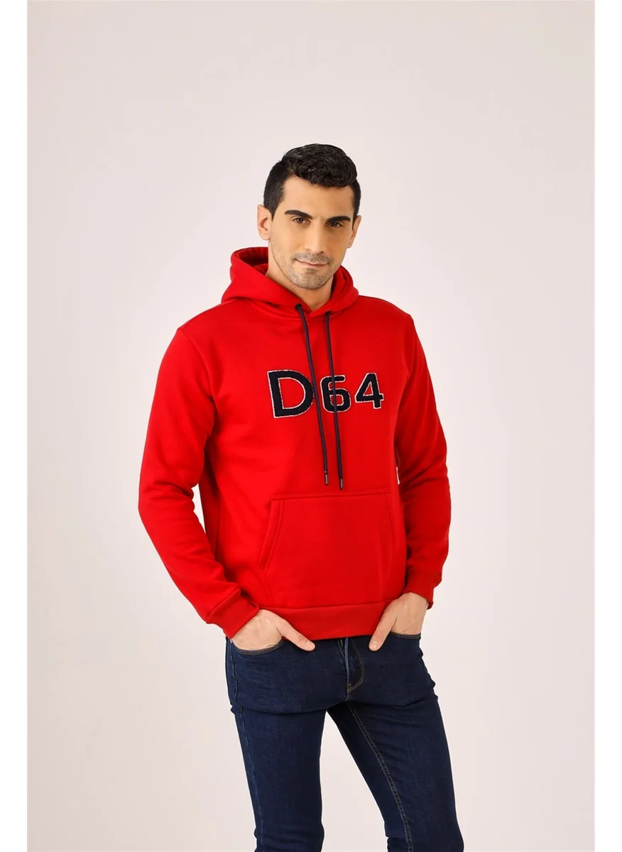 Dufy Red Men's Regular Fit Sweatshirt
